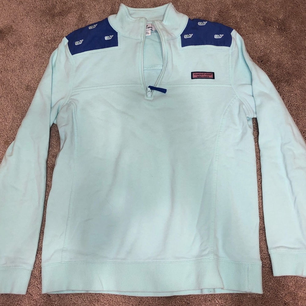Vinyard Vines Mint Green Whale Shep Shirt